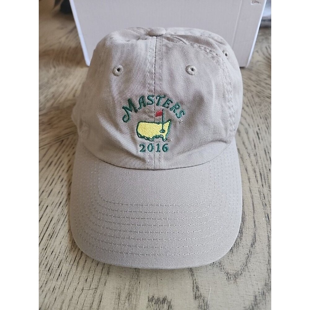 2016 PGA Masters Tan Golf Adjustable Hat/Cap American Needle Masters 2016 Hat